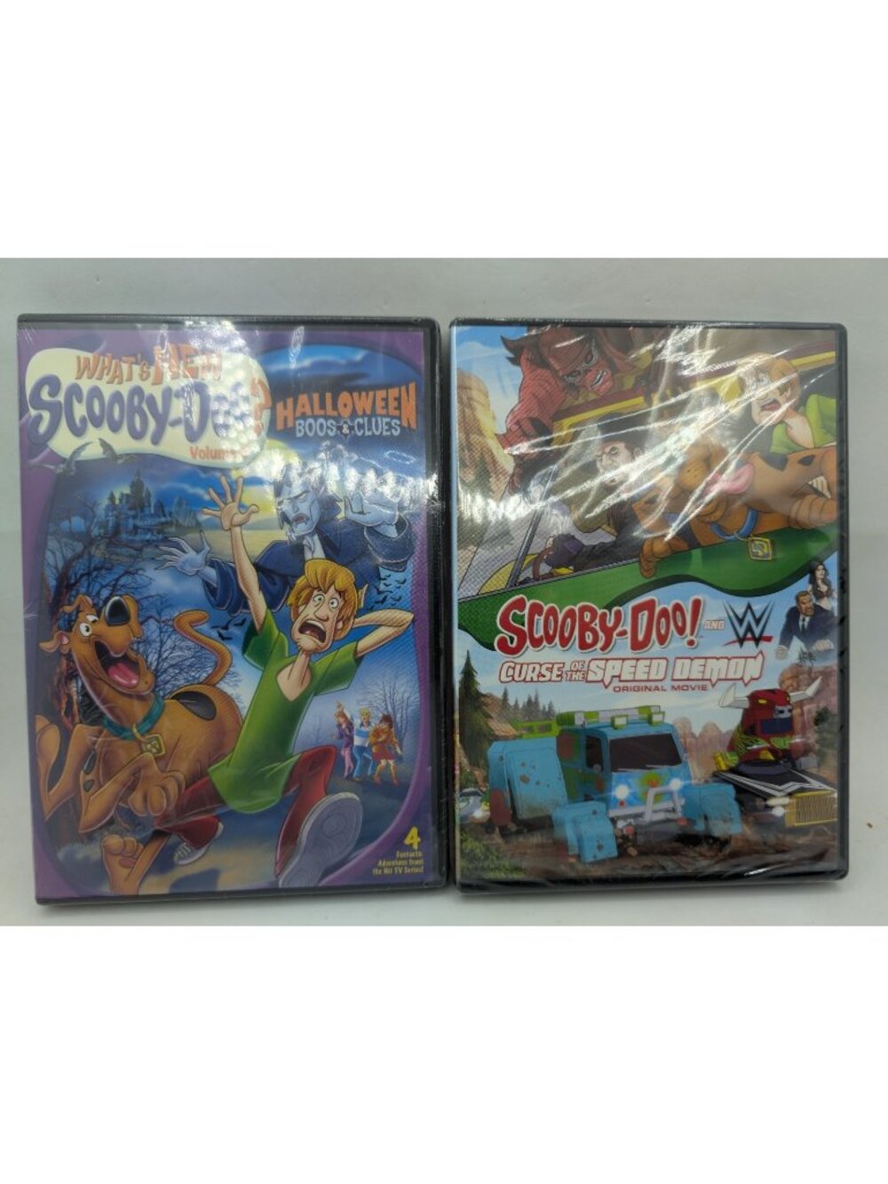 Set of 2 New sealed Scooby-Doo Halloween Boos & Clues  &  curse speed demon DVD